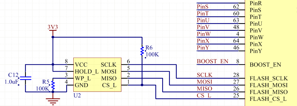 Схема spi flash